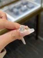 18k Yellow Gold 2CTW Oval Cut Lab Grown Diamond Engagement Ring