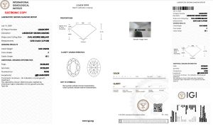 5.0CTW Oval Cut Lab Grown Diamond Pendant in 18K Yellow Gold Certification