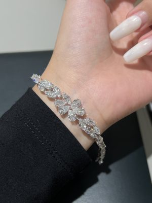 12CTW Pear Cut Lab Grown Diamond Bracelet