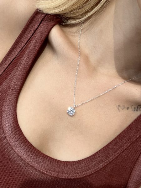 2CT Lab Grown Diamond  Solitaire Pendant