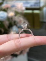 3CTW Oval Cut Lab Grown Diamond Engagement Ring Four Prong