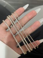 Lab Grown Diamond Tennis Bracelet Four Prong in 18K Yellow Gold