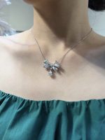 0.7CTW Pear Shape Lab Grown Diamond  Drop Pendant in 18K  White Gold