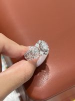 1CTW Round Brilliant Three Stone Lab Grown Diamond Engagement Ring
