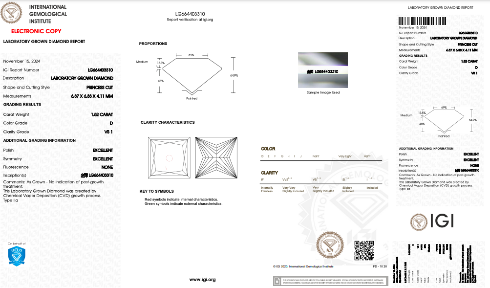 Certification LG664403310